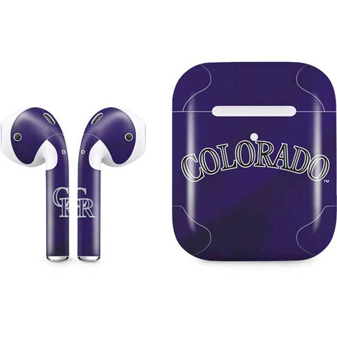 MLB Colorado Rockies Alternate/Away Jersey Apple AirPods 2 Skin