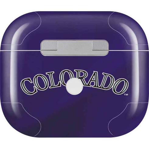 MLB Colorado Rockies Alternate/Away Jersey Apple AirPods (3rd Gen 2021) Skin