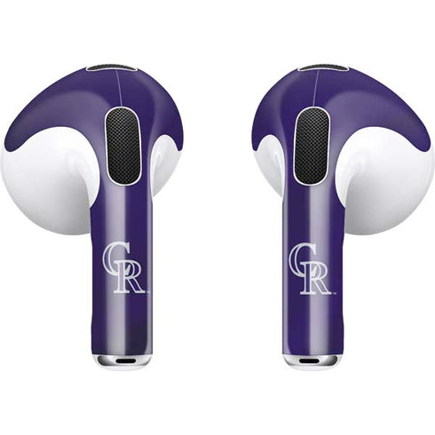 MLB Colorado Rockies Alternate/Away Jersey Apple AirPods (3rd Gen 2021) Skin