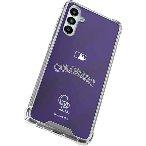 MLB Colorado Rockies Alternate/Away Jersey Galaxy A14 5G Clear Case