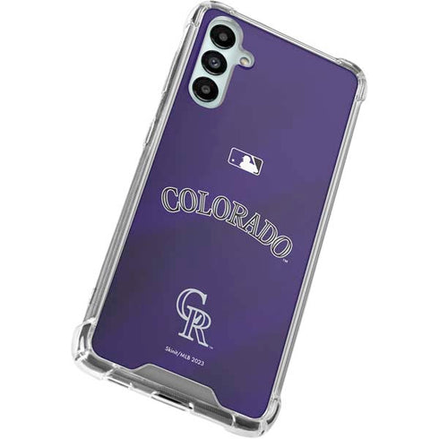 MLB Colorado Rockies Alternate/Away Jersey Galaxy A15 5G Clear Case