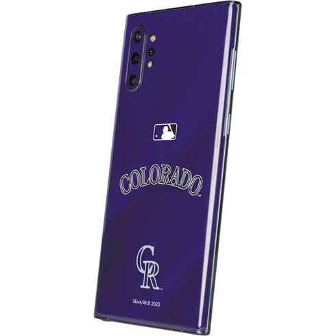 MLB Colorado Rockies Alternate/Away Jersey Galaxy Note 10 Plus Skin