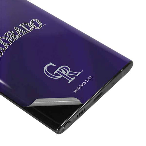 MLB Colorado Rockies Alternate/Away Jersey Galaxy Note 10 Plus Skin