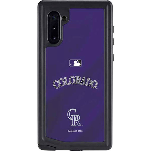 MLB Colorado Rockies Alternate/Away Jersey Galaxy Note 10 Waterproof Case