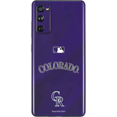MLB Colorado Rockies Alternate/Away Jersey Galaxy S20 Fan Edition Skin