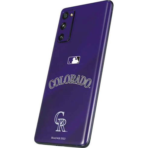 MLB Colorado Rockies Alternate/Away Jersey Galaxy S20 Fan Edition Skin