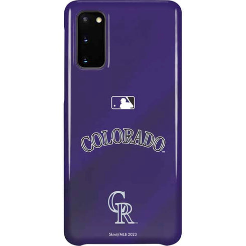 MLB Colorado Rockies Alternate/Away Jersey Galaxy S20 Lite Case