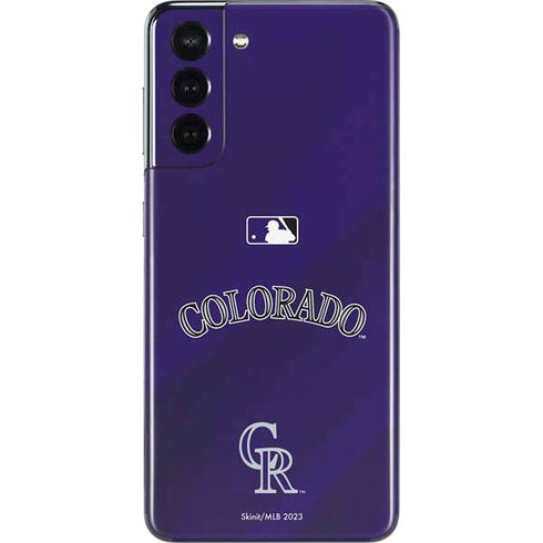 MLB Colorado Rockies Alternate/Away Jersey Galaxy S21 5G Skin