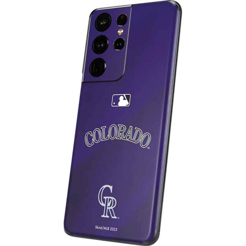 MLB Colorado Rockies Alternate/Away Jersey Galaxy S21 Ultra 5G Skin