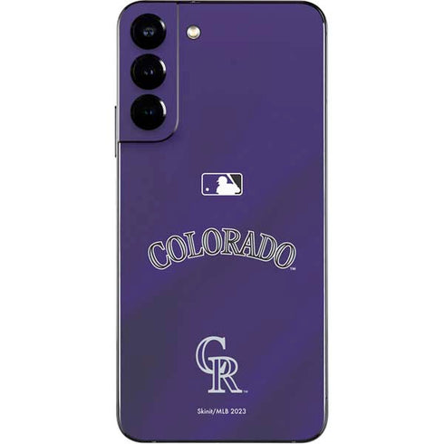 MLB Colorado Rockies Alternate/Away Jersey Galaxy S22 Plus Skin