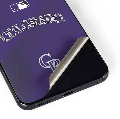 MLB Colorado Rockies Alternate/Away Jersey Galaxy S22 Plus Skin