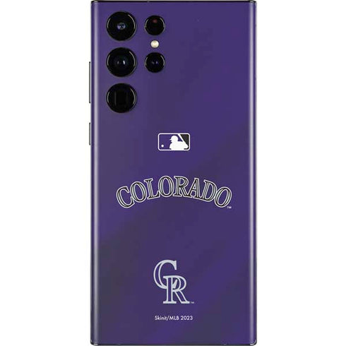 MLB Colorado Rockies Alternate/Away Jersey Galaxy S22 Ultra Skin