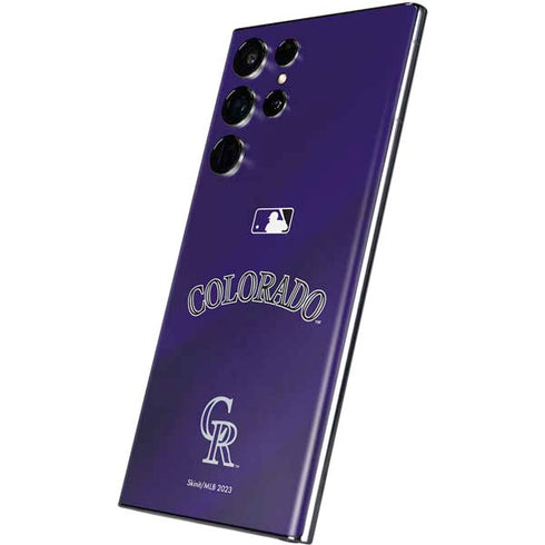 MLB Colorado Rockies Alternate/Away Jersey Galaxy S22 Ultra Skin