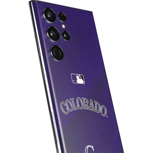 MLB Colorado Rockies Alternate/Away Jersey Galaxy S22 Ultra Skin