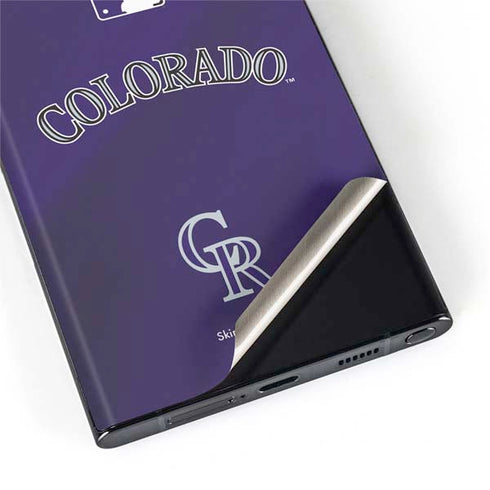 MLB Colorado Rockies Alternate/Away Jersey Galaxy S22 Ultra Skin