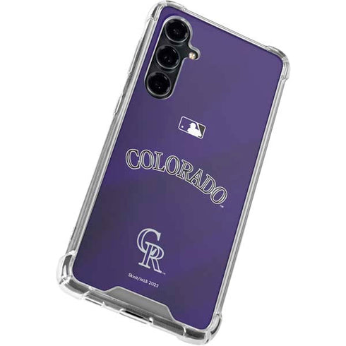MLB Colorado Rockies Alternate/Away Jersey Galaxy S23 FE Clear Case