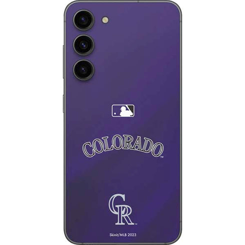 MLB Colorado Rockies Alternate/Away Jersey Galaxy S23 Plus Skin