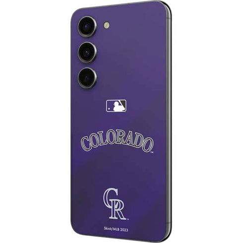 MLB Colorado Rockies Alternate/Away Jersey Galaxy S23 Skin