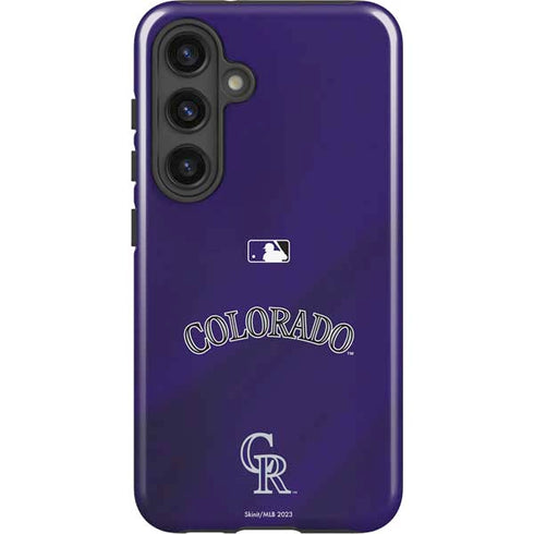 MLB Colorado Rockies Alternate/Away Jersey Galaxy S24 Plus Impact Case