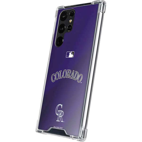 MLB Colorado Rockies Alternate/Away Jersey Galaxy S24 Ultra Clear Case