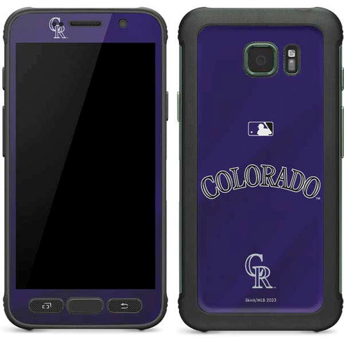 MLB Colorado Rockies Alternate/Away Jersey Galaxy S7 Active Skin