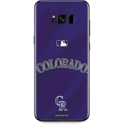 MLB Colorado Rockies Alternate/Away Jersey Galaxy S8 Plus Skin