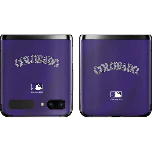 MLB Colorado Rockies Alternate/Away Jersey Galaxy Z Flip Skin