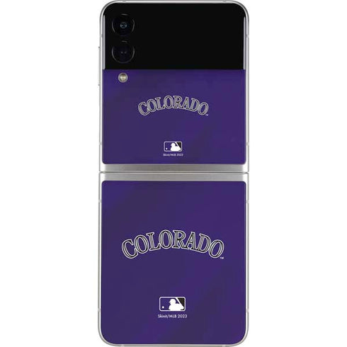 MLB Colorado Rockies Alternate/Away Jersey Galaxy Z Flip3 5G Skin