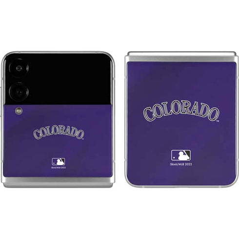 MLB Colorado Rockies Alternate/Away Jersey Galaxy Z Flip4 5G Skin