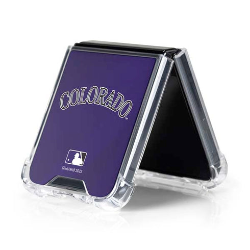 MLB Colorado Rockies Alternate/Away Jersey Galaxy Z Flip5 5G Clear Case