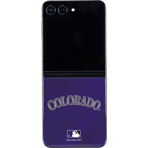 MLB Colorado Rockies Alternate/Away Jersey Galaxy Z Flip5 5G Skin