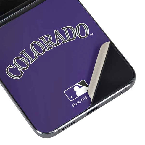 MLB Colorado Rockies Alternate/Away Jersey Galaxy Z Flip5 5G Skin
