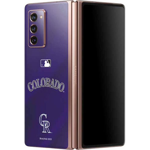 MLB Colorado Rockies Alternate/Away Jersey Galaxy Z Fold2 5G Skin