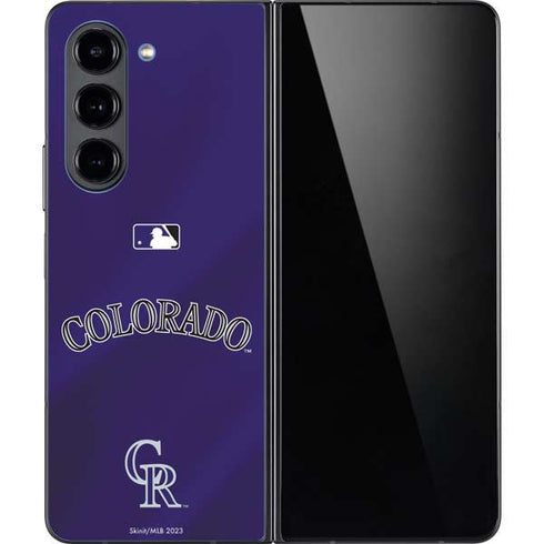 MLB Colorado Rockies Alternate/Away Jersey Galaxy Z Fold5 5G Skin