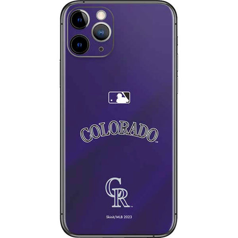 MLB Colorado Rockies Alternate/Away Jersey iPhone 11 Pro Skin