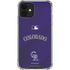MLB Colorado Rockies Alternate/Away Jersey iPhone 12 Mini Clear Case