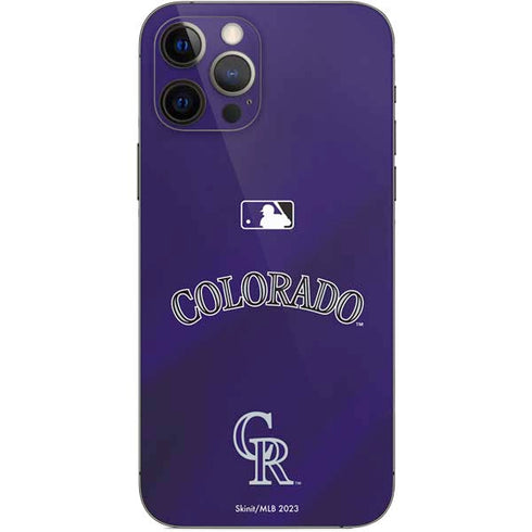 MLB Colorado Rockies Alternate/Away Jersey iPhone 12 Pro Skin