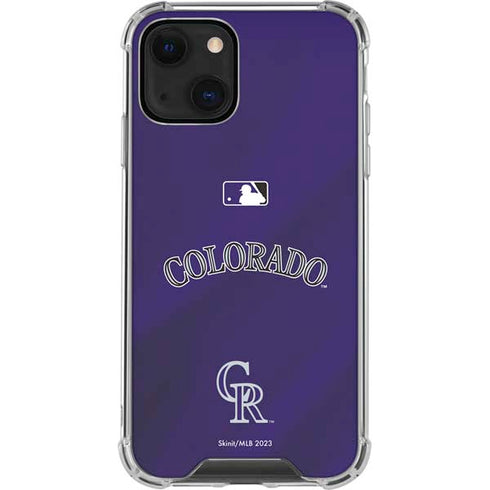 MLB Colorado Rockies Alternate/Away Jersey iPhone 13 Mini Clear Case