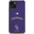 MLB Colorado Rockies Alternate/Away Jersey iPhone 13 Mini Clear Case