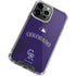 MLB Colorado Rockies Alternate/Away Jersey iPhone 13 Pro Max Clear Case