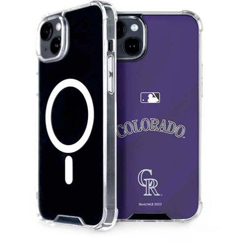 MLB Colorado Rockies Alternate/Away Jersey iPhone 15 Plus MagSafe Case