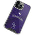 MLB Colorado Rockies Alternate/Away Jersey iPhone 15 Pro Max Clear Case