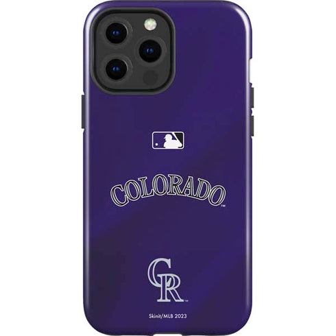 MLB Colorado Rockies Alternate/Away Jersey iPhone 15 Pro Max Impact Case
