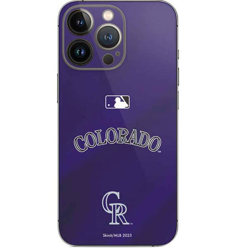 MLB Colorado Rockies Alternate/Away Jersey iPhone 14 Pro Skin
