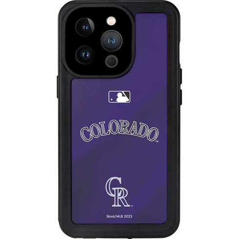 MLB Colorado Rockies Alternate/Away Jersey iPhone 14 Pro Waterproof Case