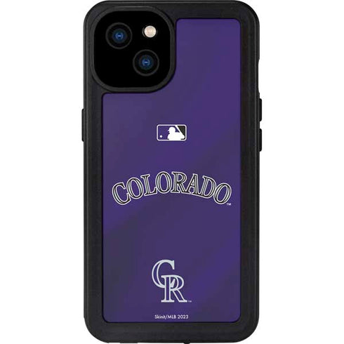 MLB Colorado Rockies Alternate/Away Jersey iPhone 15 Plus Waterproof Case