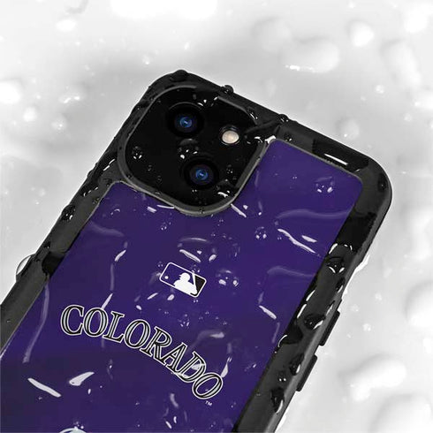 MLB Colorado Rockies Alternate/Away Jersey iPhone 15 Waterproof Case
