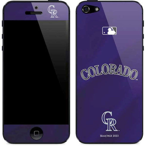 MLB Colorado Rockies Alternate/Away Jersey iPhone 5/5s/5SE Skin