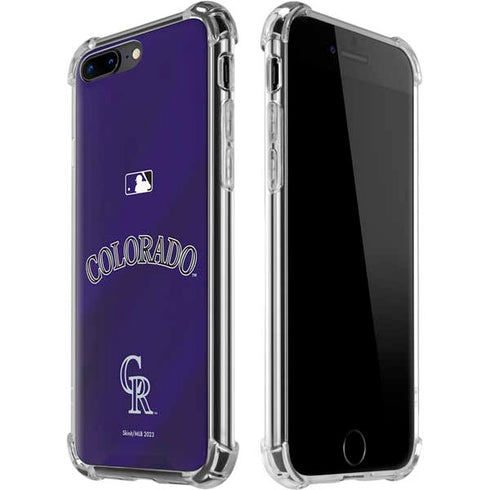 MLB Colorado Rockies Alternate/Away Jersey iPhone 7/8 Plus Clear Case