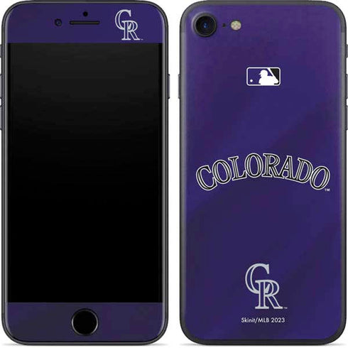MLB Colorado Rockies Alternate/Away Jersey iPhone 8 Skin